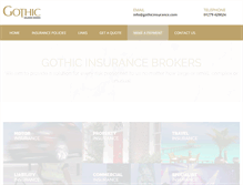 Tablet Screenshot of gothicinsurance.com